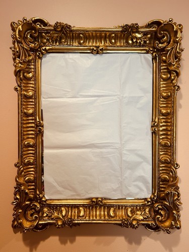 Vintage gold leaf picture hand